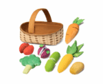 Vegetable Toys Set with Basket - Image 