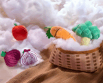 Vegetable Toys Set with Basket - Image 