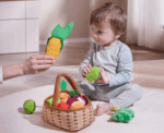 Vegetable Toys Set with Basket - Image 