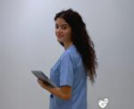 Light Blue Women's Scrubs - Image 
