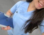 Light Blue Women's Scrubs - Image 