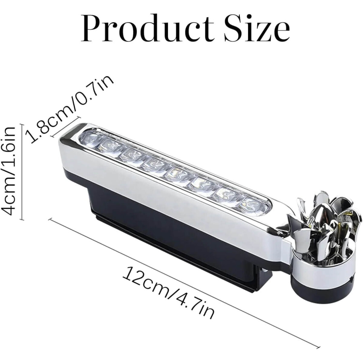 8 LED Wind-Powered Car Lights - Image 