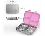 Stainless Steel 4 Compartments Bento Lunch Box - Image 