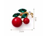 Cherry Crystal Brooch - Image 