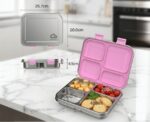 Stainless Steel 4 Compartments Bento Lunch Box - Image 