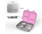 Stainless Steel 4 Compartments Bento Lunch Box - Image 