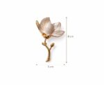 Ivory Magnolia Statement Brooch - Image 