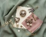 Pearl Elegance Brooch Set – 3 Pieces - Image 