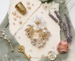 Pearl Floral Wreath Brooch - Image 