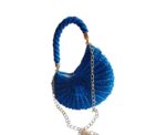 Royal Blue Crochet Handbag - Image 