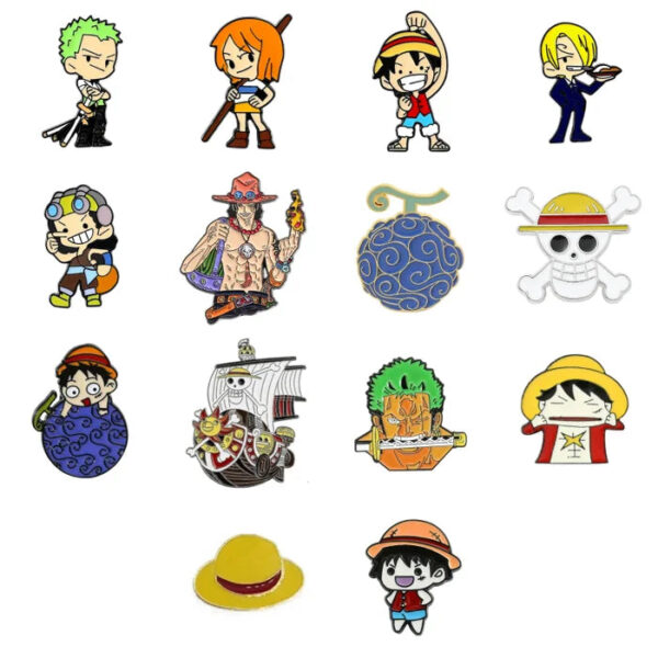 One Piece Enamel Pins