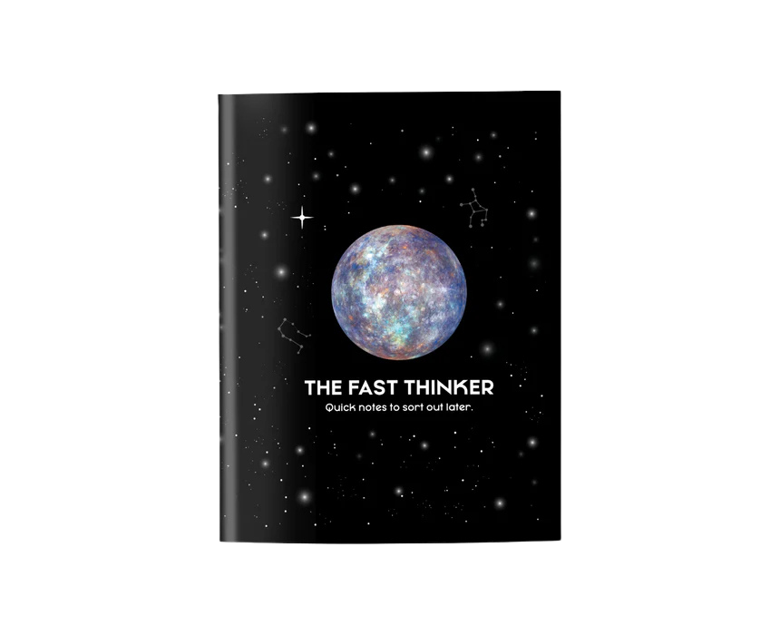 puzzle games, construction toys, educational toys, model building, creative hobbies, brain teaser, family activities, collectible decor Mercury A6 Pocket Notebook - Image 1