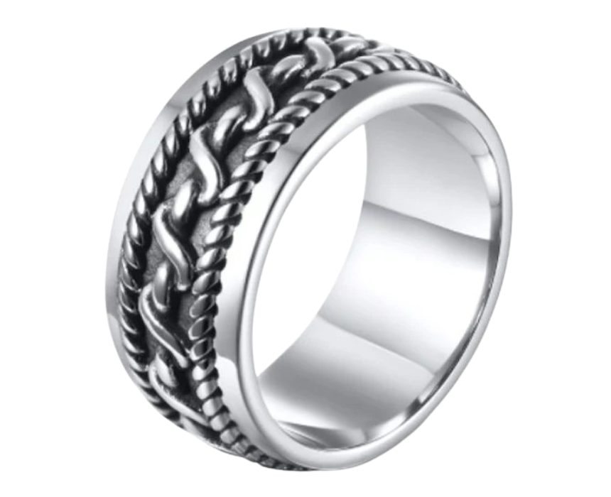 puzzle games, construction toys, educational toys, model building, creative hobbies, brain teaser, family activities, collectible decor The Inside Braid Ring - Image 1