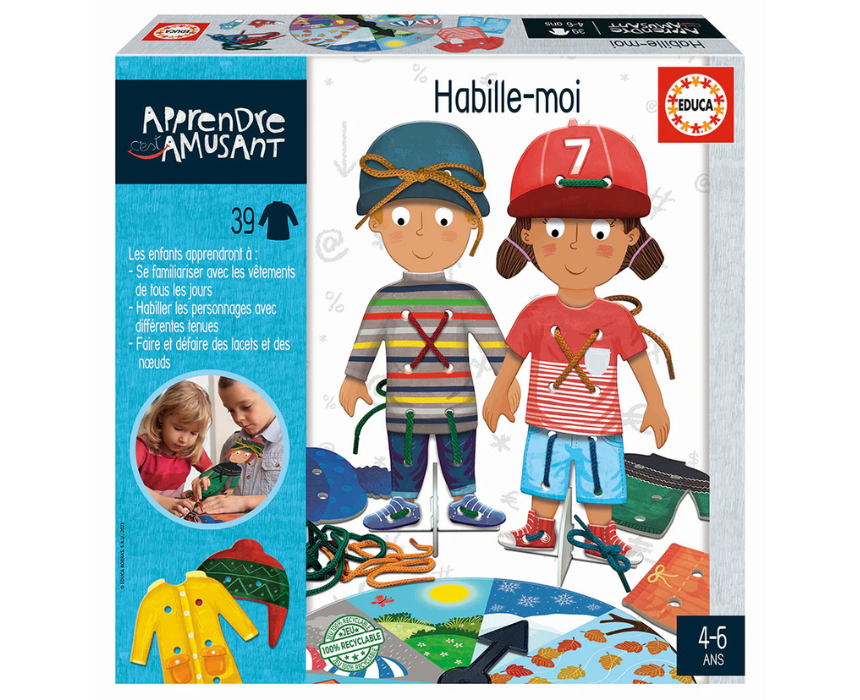 puzzle games, construction toys, educational toys, model building, creative hobbies, brain teaser, family activities, collectible decor Kids Dress Up Learning Game Educa - Image 1