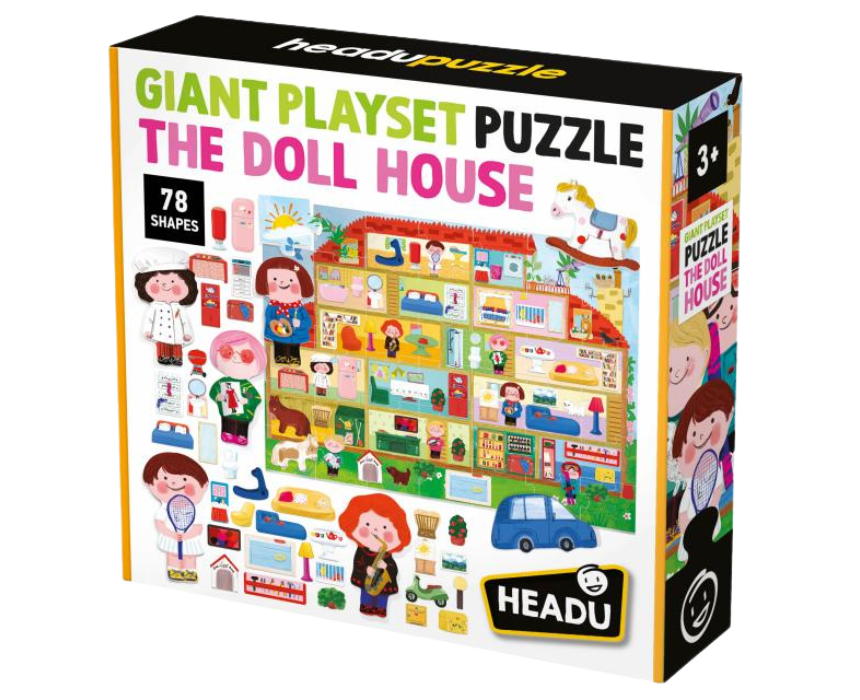 puzzle games, construction toys, educational toys, model building, creative hobbies, brain teaser, family activities, collectible decor HEADU GIANT PLAYSET PUZZLE - Image 1