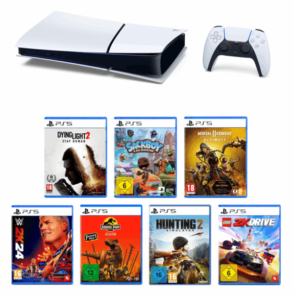 PS5 Slim Console + 1 Game Bundle
