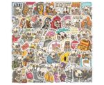 Skeleton Funny Sticker Set - Image 