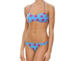 Arena Women Beachwear Bandeau Big Dots Turquoise Agata Violet - Image 