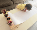 Kids Coloring Paper Roll Stand - Image 