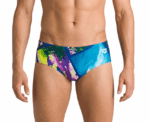 Arena Men Training Swimwear Tropic Brief Rebel Blue Multi - Image 
