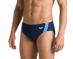 Arena Men Training Swimwear Brief Sandora Navy Maldives White - Image 