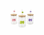 Bow Glass Straw Cup - Image 
