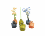 Colorful Glass Flower Vase - Image 