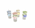Bow Glass Straw Cup - Image 