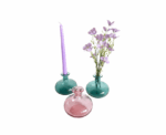 Colorful Glass Vase Set - Image 