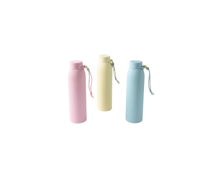 1 Glass Water Bottle Pastel - Image 1