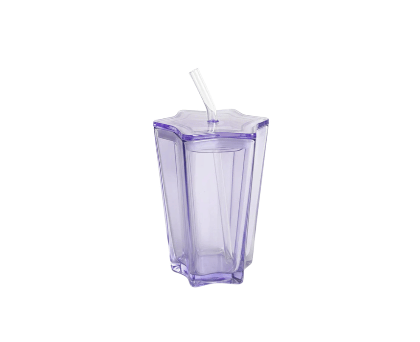 1 Star Glass Straw Cup - Image 1