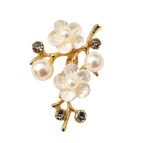Pearl Blossom Branch Brooch