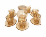Coffee Cup Set with Saucers - Image 