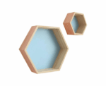 Hexagon Wall Shelves Set - Image 