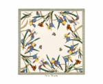 Women Floral Silk Scarf - Image 