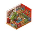Toy Room DIY PET Sticker Set Small Extreme - Image 