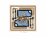 Women Equestrian Square Scarf - Image 