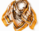 Women Equestrian Print Scarf - Image 