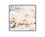 Women Magnolia Floral Scarf - Image 