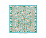 Women Floral Square Scarf - Image 
