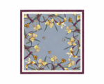 Women Iris Floral Scarf - Image 