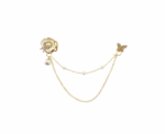 Women Pearl Chatelaine Brooch - Image 