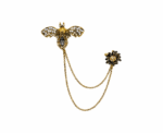 Women Golden Bee Brooch - Image 