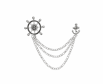 Women Nautical Chain Brooch - Image 