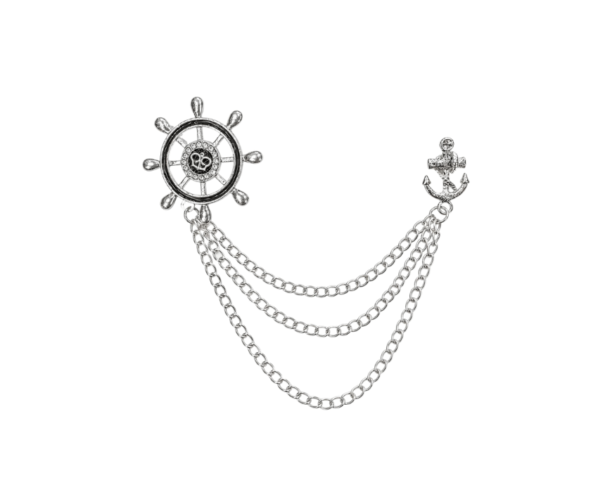 1 Women Nautical Chain Brooch - Image 1
