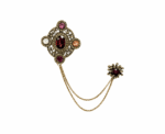 Women Vintage Chatelaine Brooch - Image 