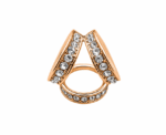 Women Crystal Scarf Ring - Image 