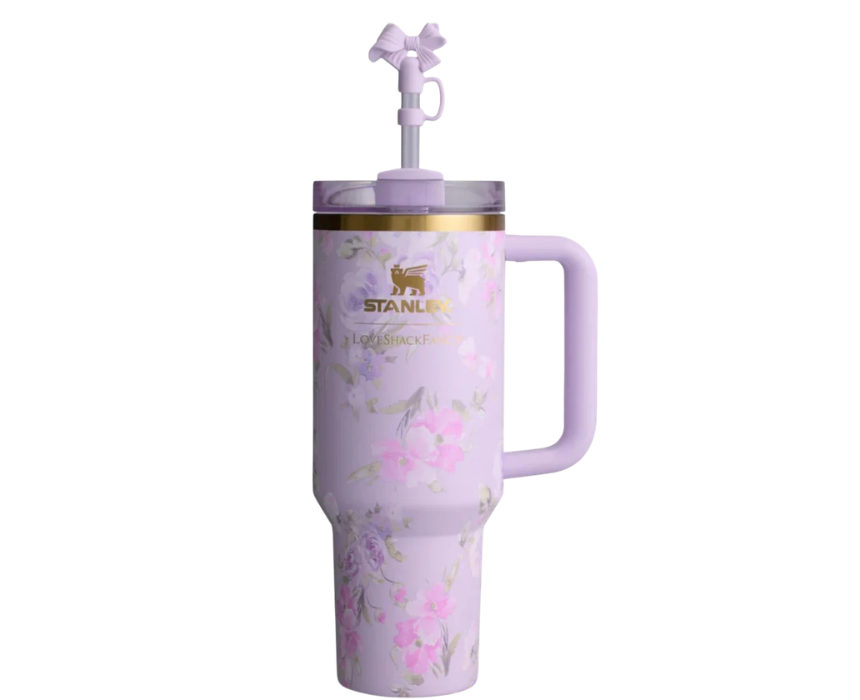 1 STANLEY Floral Purple Tumbler - Image 1
