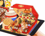 Fast Food Restaurant DIY Sticker Set Small - Image 