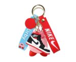 Red And Black Nike Air Jordan 3D PVC Keychain - Image 
